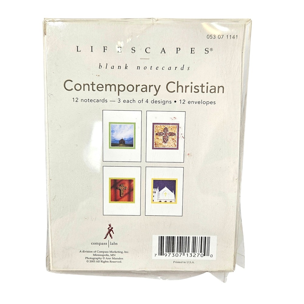 11 Contemporary Christian All Occassion Blank‎ Notecards 3 Designs w Envelopes